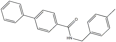 N-(4-methylbenzyl)[1,1'-biphenyl]-4-carboxamide 结构式