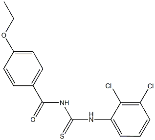 N-(2,3-dichlorophenyl)-N'-{[4-(ethyloxy)phenyl]carbonyl}thiourea 结构式