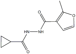 N'-(cyclopropylcarbonyl)-2-methyl-3-furohydrazide 结构式