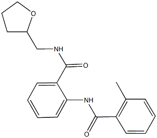 2-[(2-methylbenzoyl)amino]-N-(tetrahydro-2-furanylmethyl)benzamide 结构式