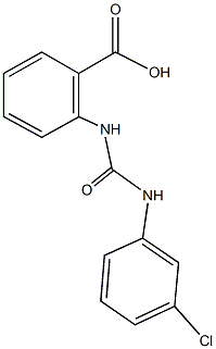 2-{[(3-chloroanilino)carbonyl]amino}benzoic acid 结构式