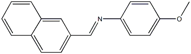 N-(4-methoxyphenyl)-N-(2-naphthylmethylene)amine 结构式