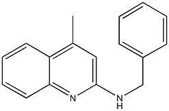 4-methyl-N-(phenylmethyl)quinolin-2-amine 结构式