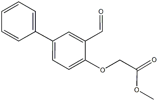 methyl [(3-formyl[1,1'-biphenyl]-4-yl)oxy]acetate 结构式