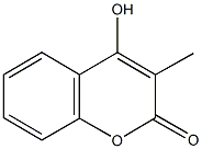 4-hydroxy-3-methyl-2H-chromen-2-one 结构式