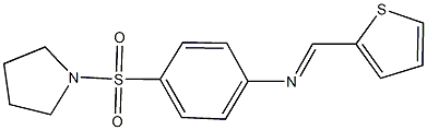 N-[4-(1-pyrrolidinylsulfonyl)phenyl]-N-(2-thienylmethylene)amine 结构式