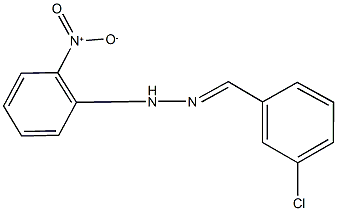 3-chlorobenzaldehyde {2-nitrophenyl}hydrazone 结构式