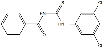 N-benzoyl-N'-(3,5-dichlorophenyl)thiourea 结构式