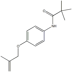 2,2-dimethyl-N-{4-[(2-methyl-2-propenyl)oxy]phenyl}propanamide 结构式