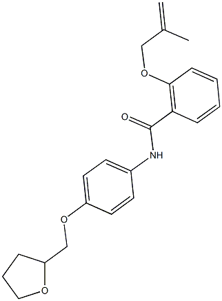 2-[(2-methyl-2-propenyl)oxy]-N-[4-(tetrahydro-2-furanylmethoxy)phenyl]benzamide 结构式