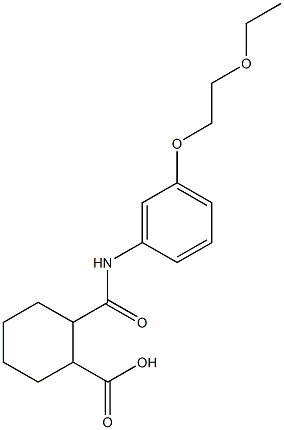 2-{[3-(2-ethoxyethoxy)anilino]carbonyl}cyclohexanecarboxylic acid 结构式