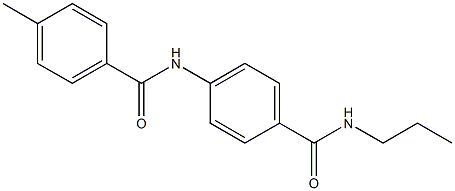 4-methyl-N-{4-[(propylamino)carbonyl]phenyl}benzamide 结构式