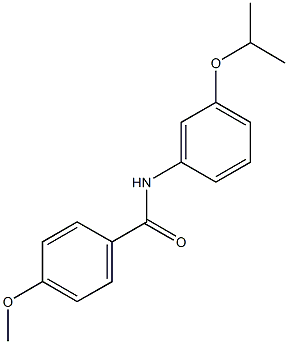 N-(3-isopropoxyphenyl)-4-methoxybenzamide 结构式