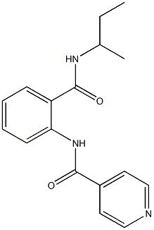 N-{2-[(sec-butylamino)carbonyl]phenyl}isonicotinamide 结构式