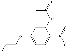 N-(2-NITRO-5-PROPOXYPHENYL)ACETAMIDE 结构式