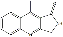 9-methyl-2,3-dihydro-1H-pyrrolo[3,4-b]quinolin-1-one 结构式