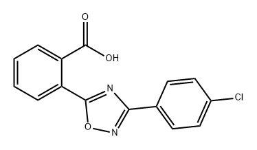 2-[3-(4-氯苯基)-1,2,4-噁二唑-5-基]苯甲酸 结构式