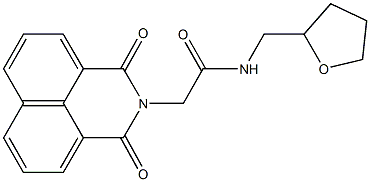 2-(1,3-dioxo-1H-benzo[de]isoquinolin-2(3H)-yl)-N-(tetrahydro-2-furanylmethyl)acetamide 结构式