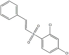 2,4-dichlorophenyl 2-phenylvinyl sulfone 结构式