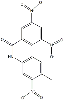 3,5-dinitro-N-{3-nitro-4-methylphenyl}benzamide 结构式