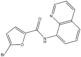 5-bromo-N-(8-quinolinyl)-2-furamide 结构式
