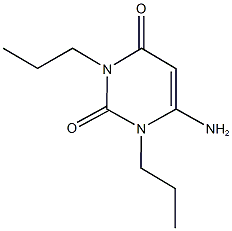 6-amino-1,3-dipropylpyrimidine-2,4(1H,3H)-dione 结构式