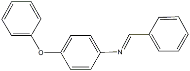 N-benzylidene-4-phenoxyaniline 结构式