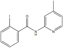 2-iodo-N-(4-methyl-2-pyridinyl)benzamide 结构式