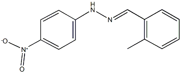 2-methylbenzaldehyde {4-nitrophenyl}hydrazone 结构式