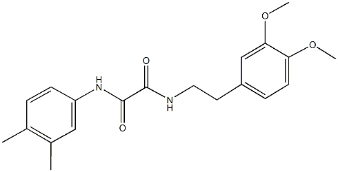 N~1~-[2-(3,4-dimethoxyphenyl)ethyl]-N~2~-(3,4-dimethylphenyl)ethanediamide 结构式