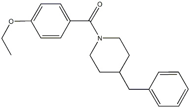 4-benzyl-1-(4-ethoxybenzoyl)piperidine 结构式