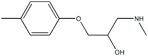 1-(methylamino)-3-(4-methylphenoxy)-2-propanol 结构式
