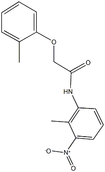 N-{3-nitro-2-methylphenyl}-2-(2-methylphenoxy)acetamide 结构式