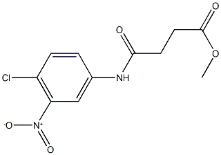methyl 4-{4-chloro-3-nitroanilino}-4-oxobutanoate 结构式