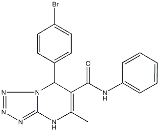 7-(4-bromophenyl)-5-methyl-N-phenyl-4,7-dihydrotetraazolo[1,5-a]pyrimidine-6-carboxamide 结构式