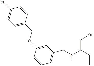 2-({3-[(4-chlorobenzyl)oxy]benzyl}amino)-1-butanol 结构式
