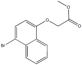 methyl [(4-bromo-1-naphthyl)oxy]acetate 结构式