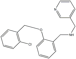 N-{2-[(2-chlorobenzyl)oxy]benzyl}-N-(3-pyridinylmethyl)amine 结构式
