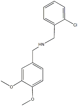 (2-chlorophenyl)-N-(3,4-dimethoxybenzyl)methanamine 结构式