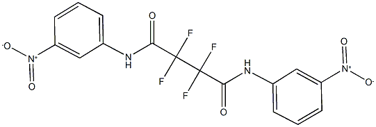 2,2,3,3-tetrafluoro-N~1~,N~4~-bis{3-nitrophenyl}succinamide 结构式