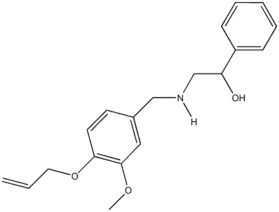 2-{[4-(allyloxy)-3-methoxybenzyl]amino}-1-phenylethanol 结构式