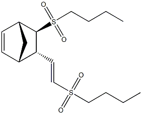 5-(butylsulfonyl)-6-[2-(butylsulfonyl)vinyl]bicyclo[2.2.1]hept-2-ene 结构式