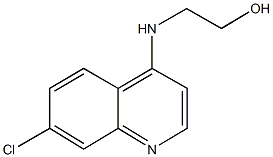 2-[(7-chloro-4-quinolinyl)amino]ethanol 结构式