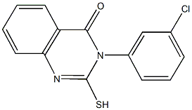 3-(3-chlorophenyl)-2-thioxo-2,3-dihydro-4(1H)-quinazolinone 结构式