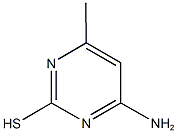 4-amino-6-methyl-2-pyrimidinyl hydrosulfide 结构式