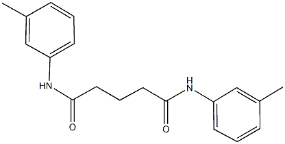 N~1~,N~5~-bis(3-methylphenyl)pentanediamide 结构式