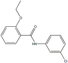 N-(3-chlorophenyl)-2-ethoxybenzamide 结构式