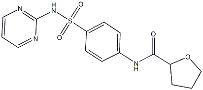 N-{4-[(2-pyrimidinylamino)sulfonyl]phenyl}tetrahydro-2-furancarboxamide 结构式