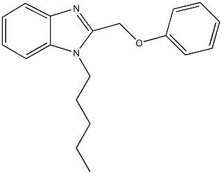 1-pentyl-2-(phenoxymethyl)-1H-benzimidazole 结构式