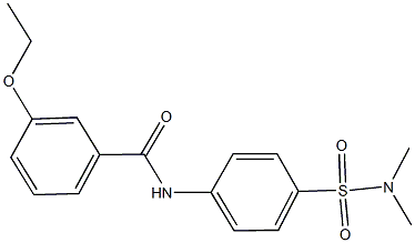 N-{4-[(dimethylamino)sulfonyl]phenyl}-3-ethoxybenzamide 结构式